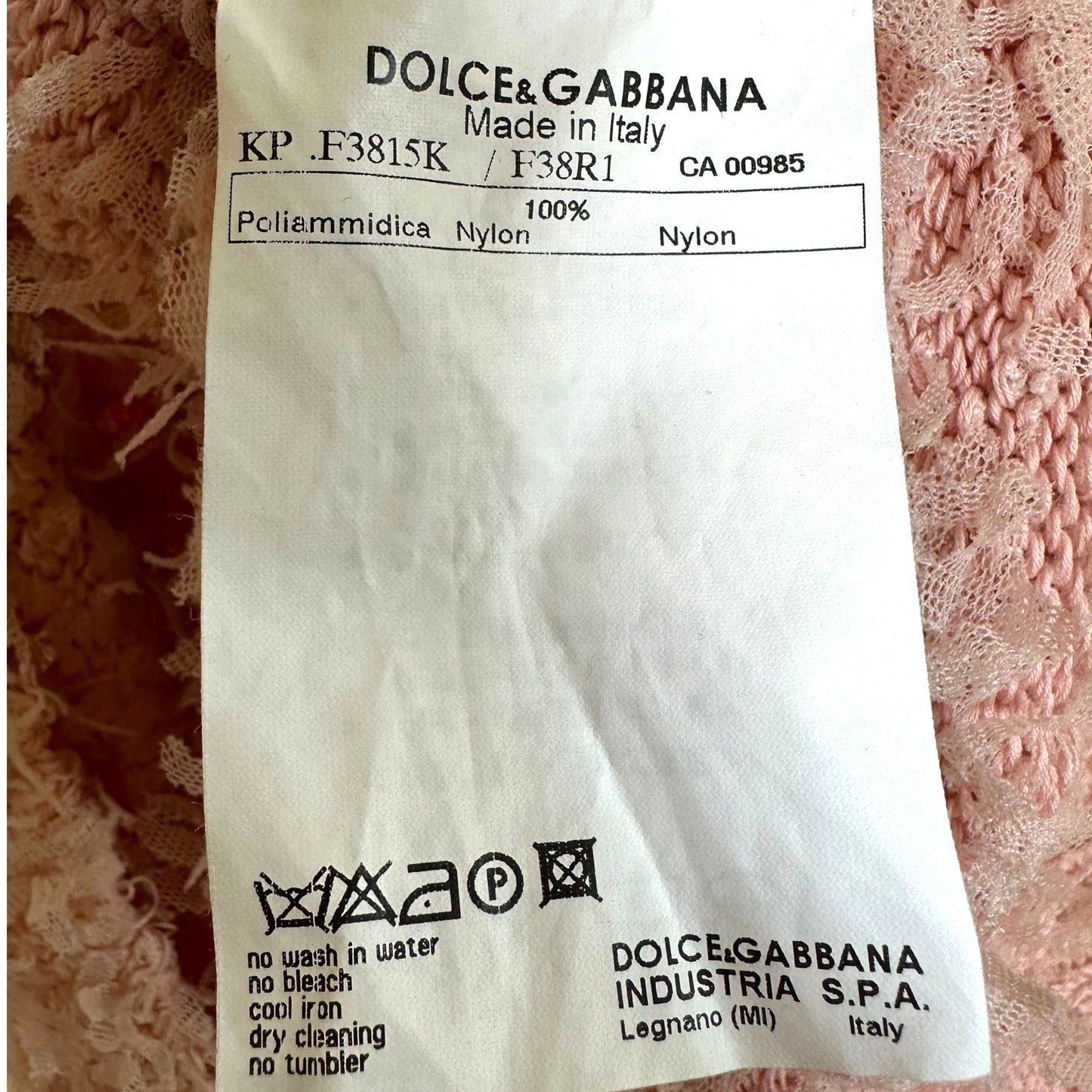 Dolce & Gabbana Pink Fuzzy Knit Tank