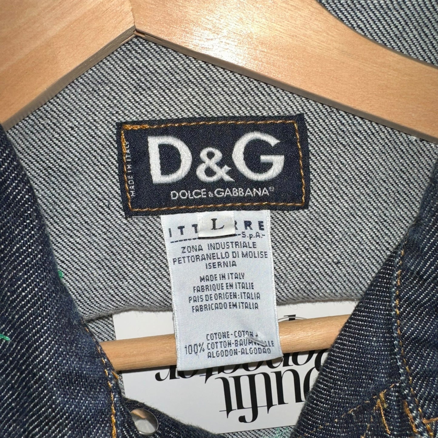 D&G Dolce & Gabbana Daisy Embroidered Denim Jacket