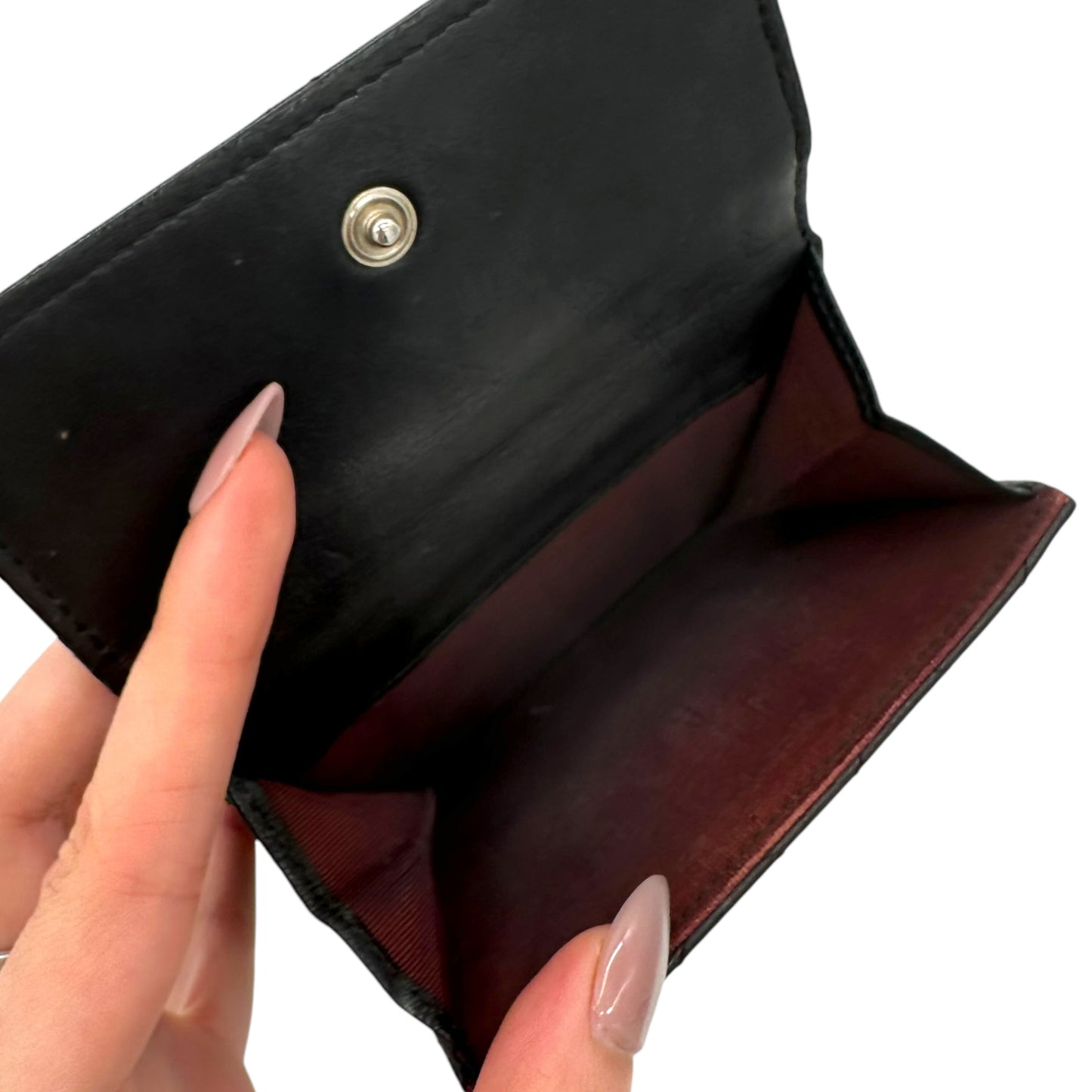 Chanel Black Quilted Leather Bi-Fold Wallet 1990s
