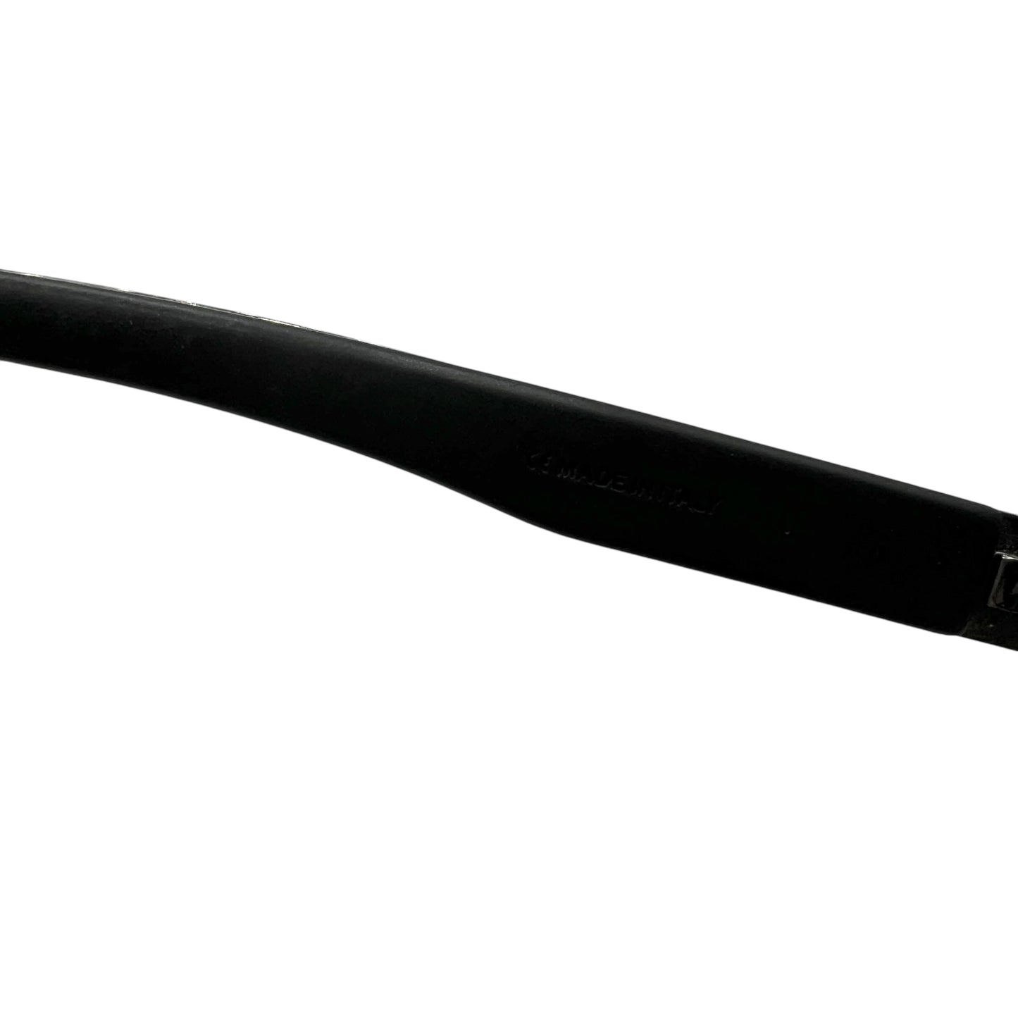 Gucci Black & Silver Oversized Aviator Sunglasses w/ Case