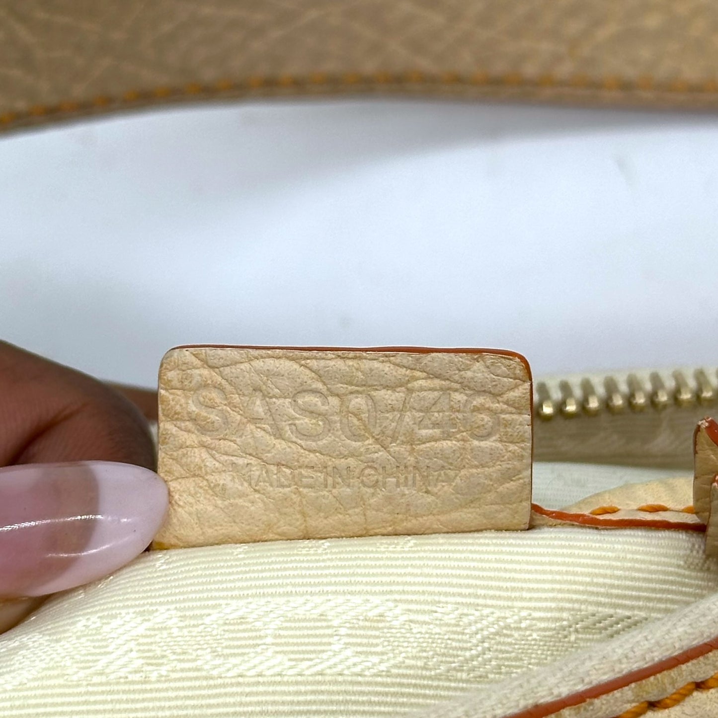 Celine Orange Mini Bag w/ Logo Charm - Outfit Repeater