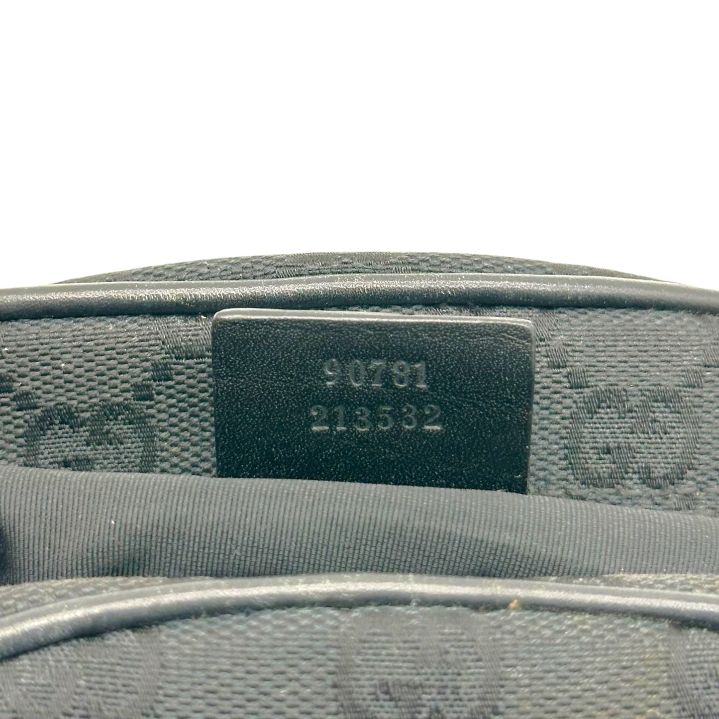 Gucci Black Monogram Crescent Mini Bag