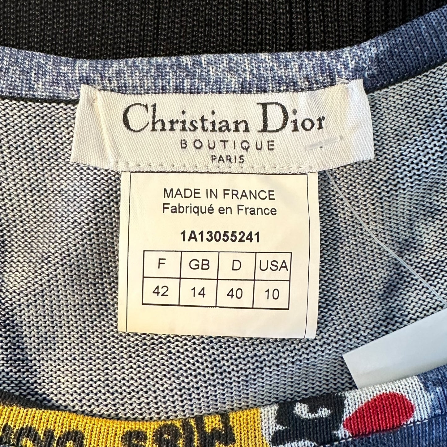 Christian Dior F/W 2001 'Denim' Knit Speedway Tank