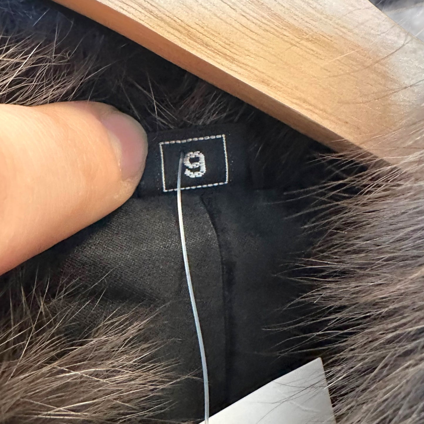 Vintage Saga Dark Gray Fox Fur Coat