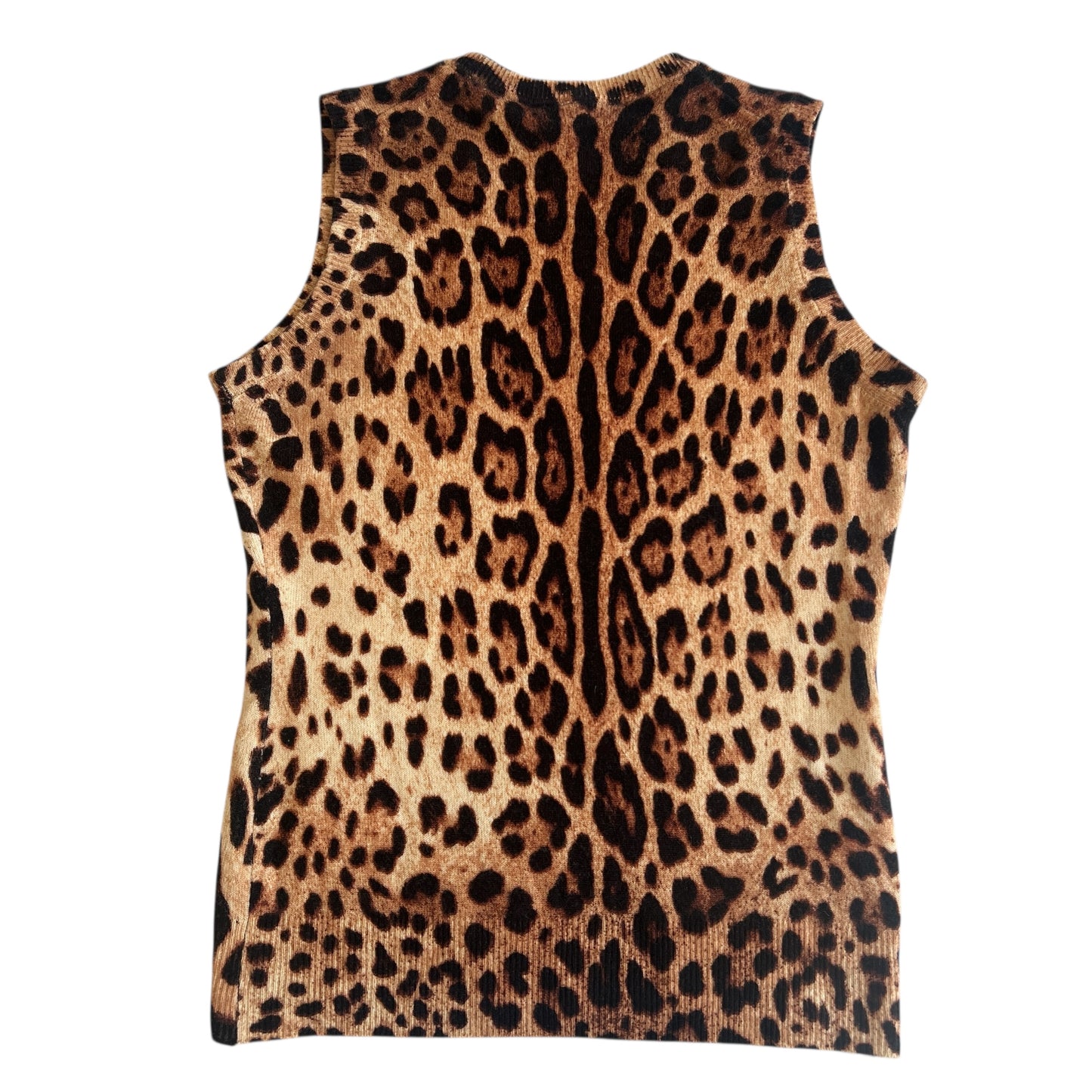 Dolce & Gabbana Leopard Print Knit Tank