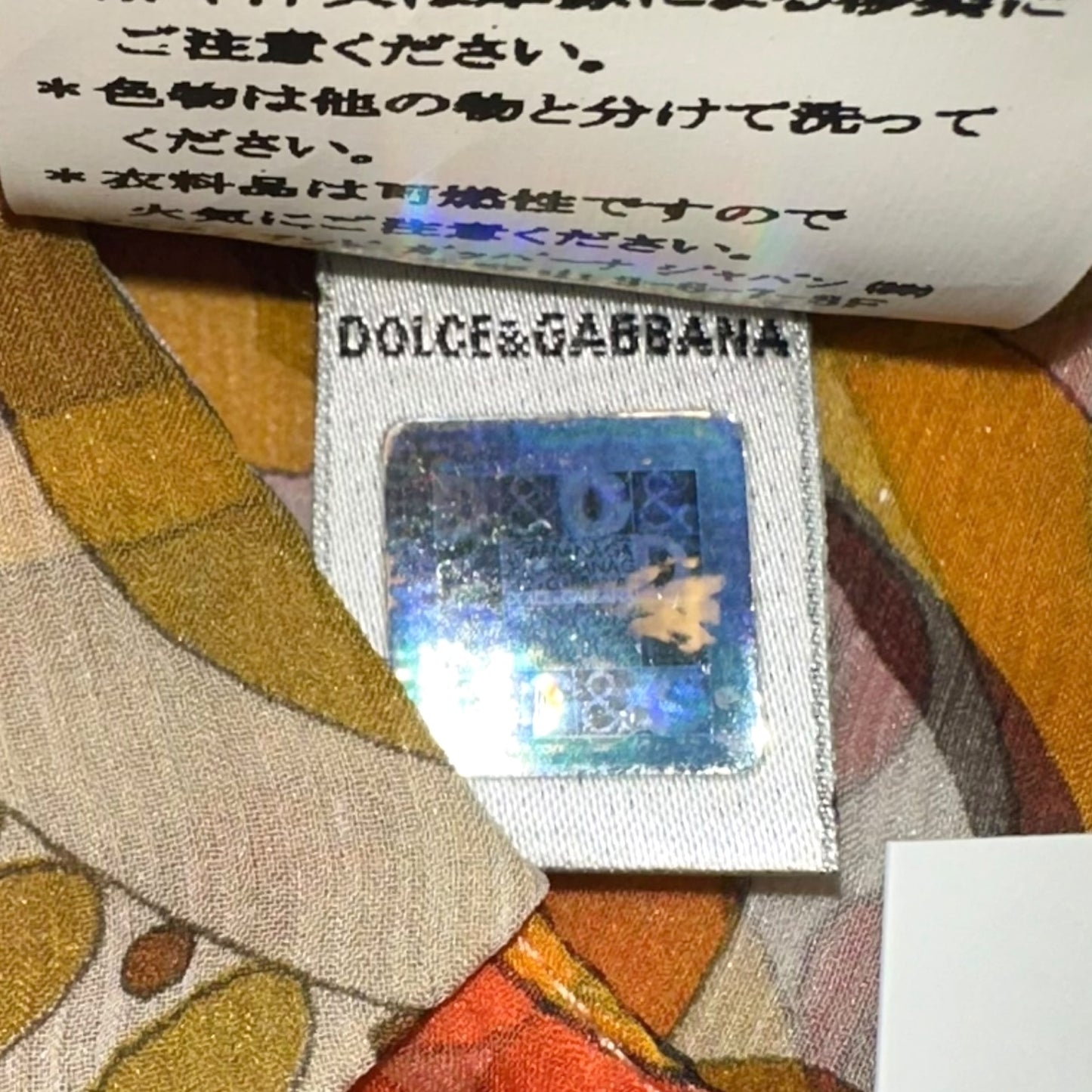 D&G Dolce & Gabbana Sheer Pink & Orange Silk Sleeveless Blouse
