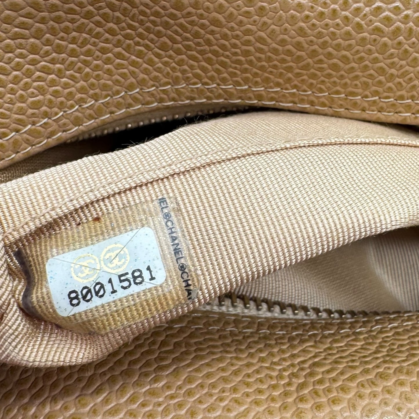 Chanel Matelasse Tan Caviar Leather CC Logo Mini Bowler Bag 2003-04 - Outfit Repeater