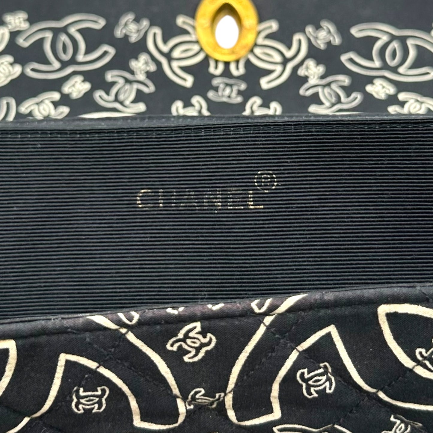 Chanel Bandana Print & Espadrille Jumbo Flap Bag RARE