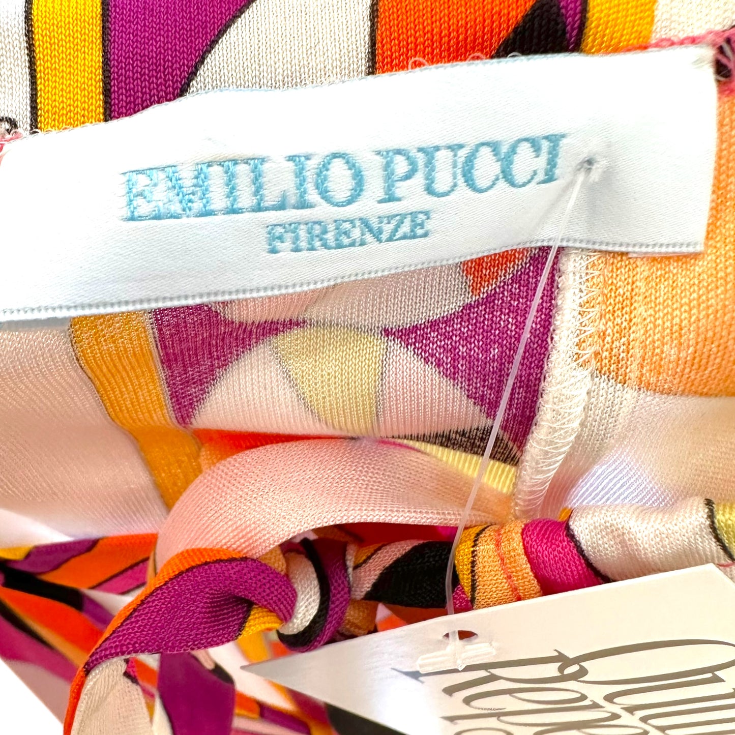 Emilio Pucci Beaded Pink Printed Cut-Out Blouse