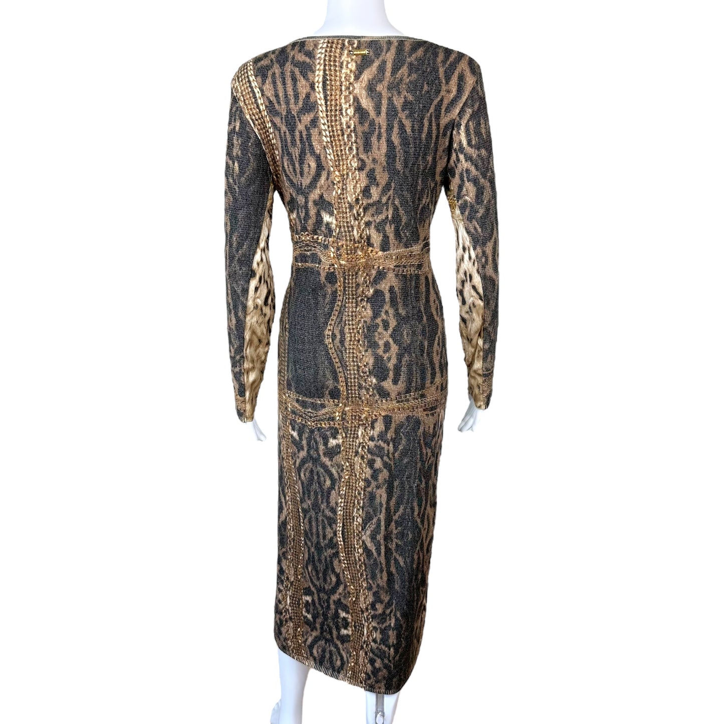 Roberto Cavalli Chain Print Duster Cardigan