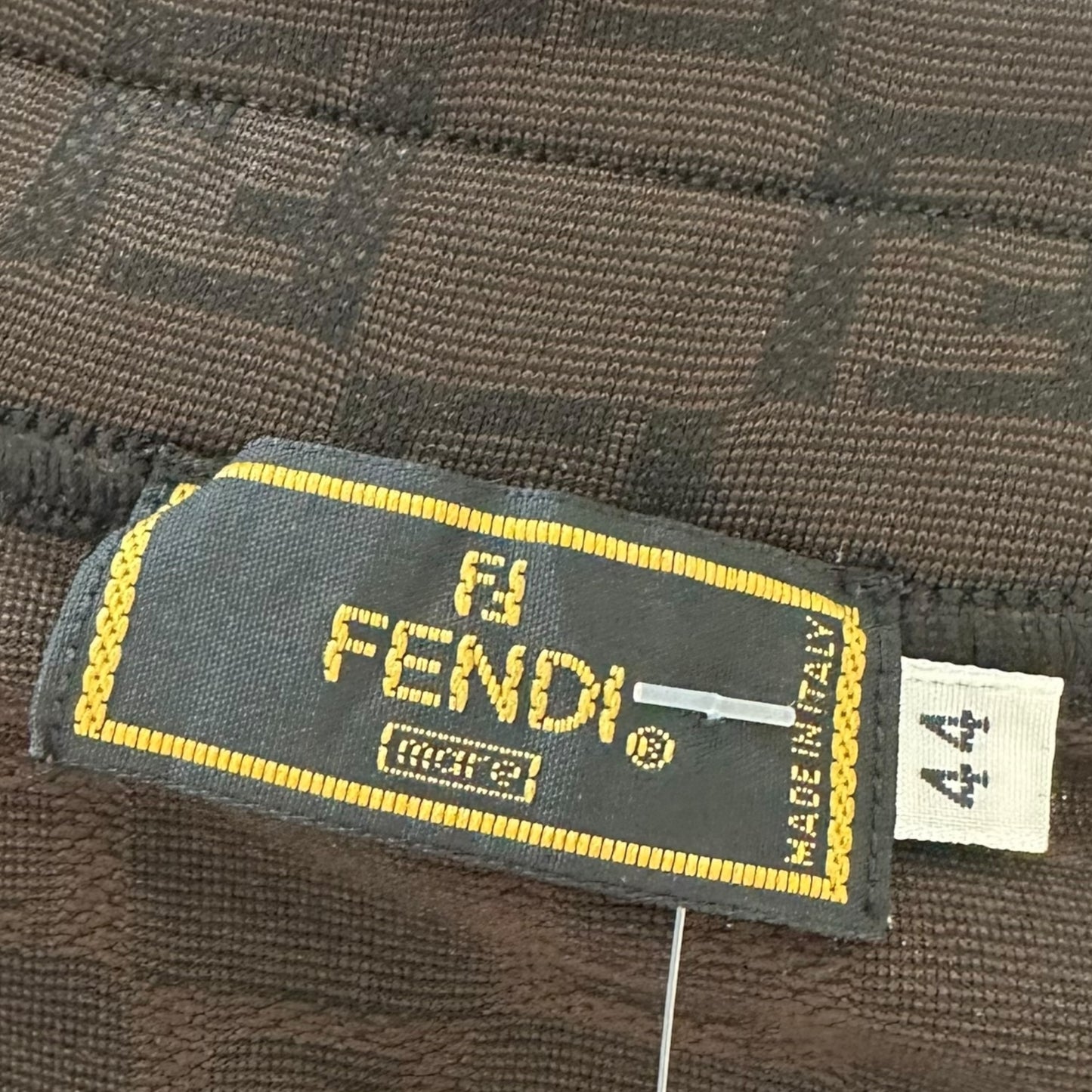 Fendi Brown Zucchino Monogram Crop Polo
