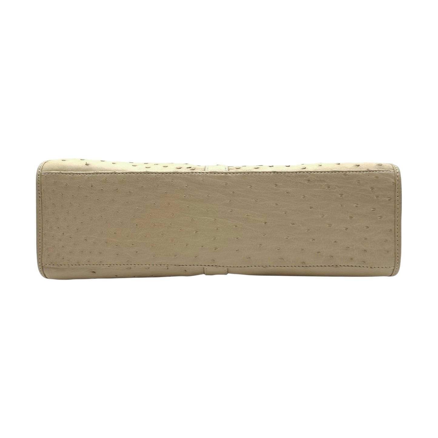 Gucci Ivory Ostrich Leather Jackie Bag
