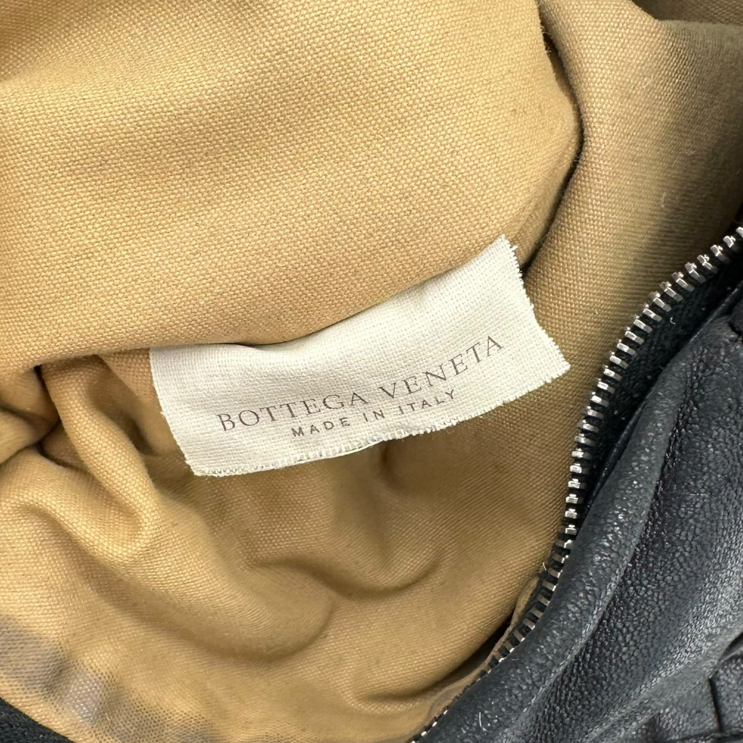Bottega Veneta Black Intrecciato Slouchy Shoulder Bag