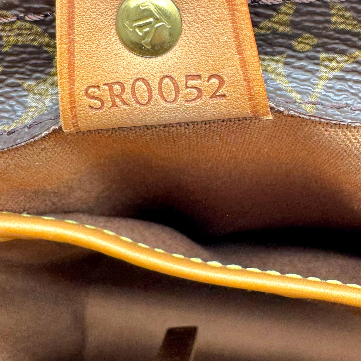 Louis Vuitton Mini Tote Handbag Brown Monogram Canvas