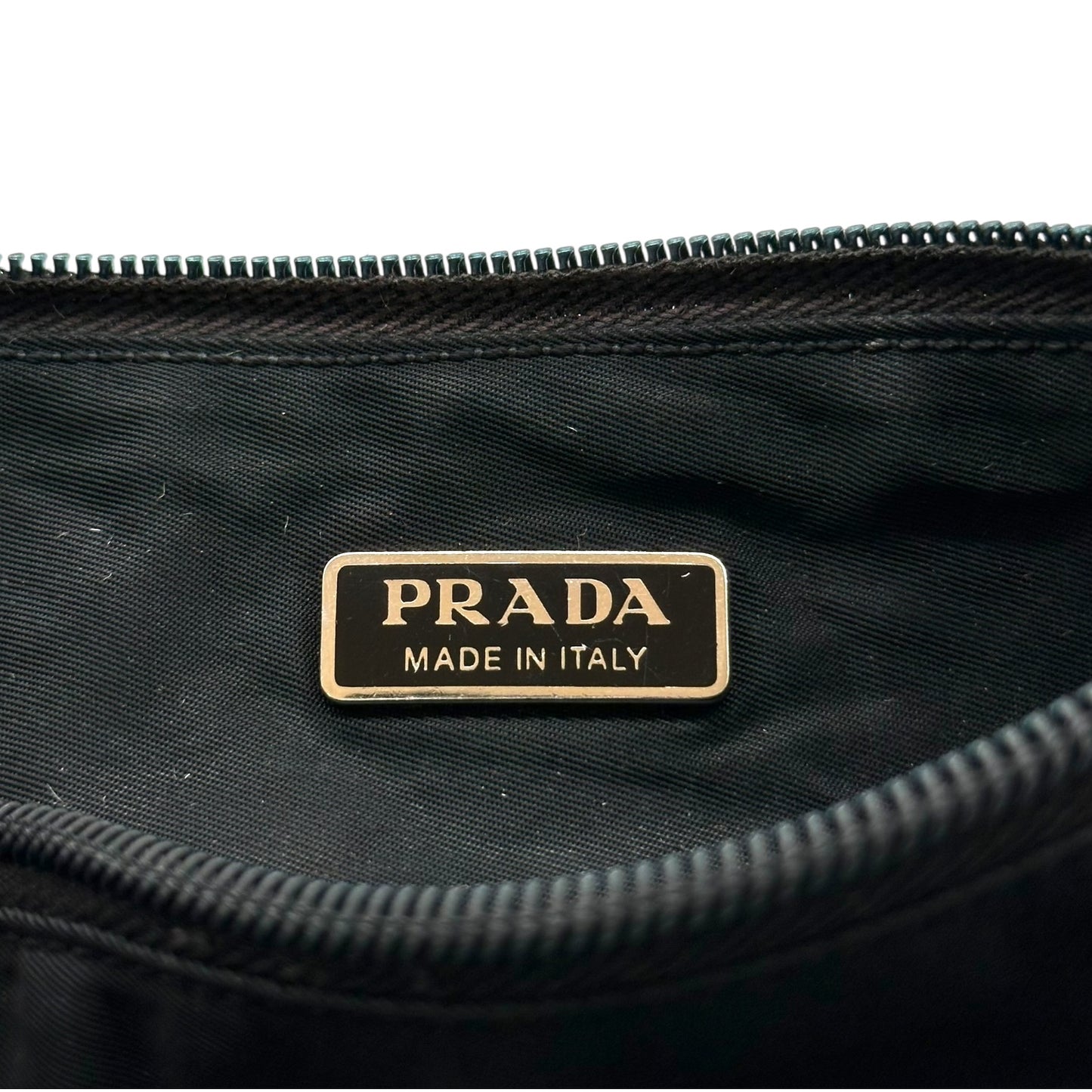 Prada Black Nylon Small Pochette Bag