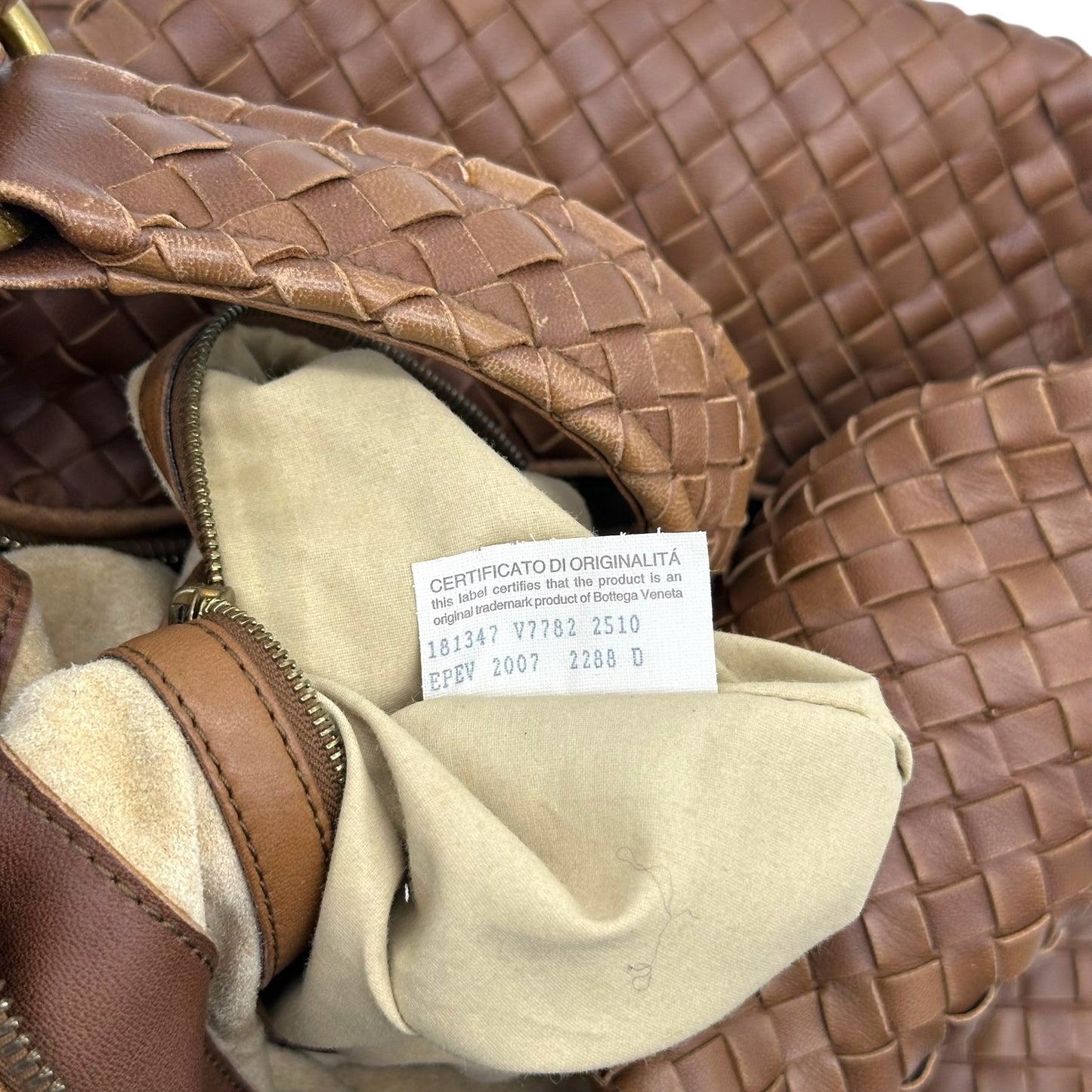 Bottega Veneta Brown Intrecciato Woven Leather Hobo Bag
