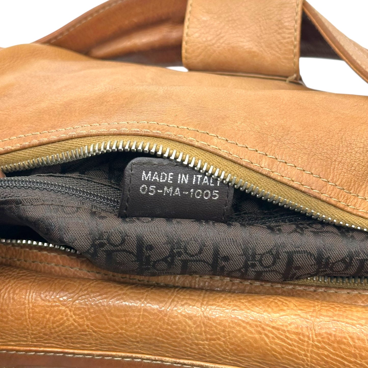 Christian Dior F/W 2005 Brown Leather 'Flight' Shoulder Bag