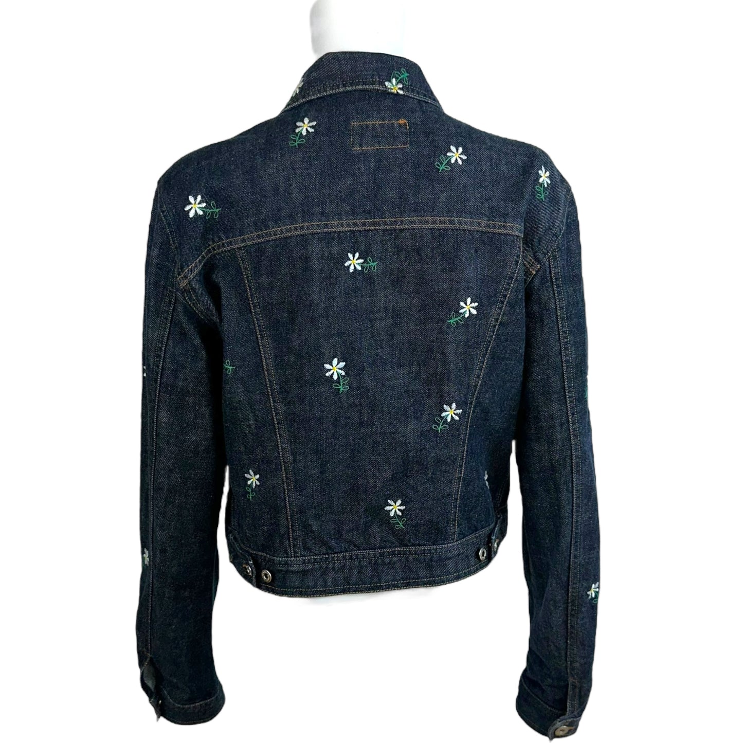 D&G Dolce & Gabbana Daisy Embroidered Denim Jacket