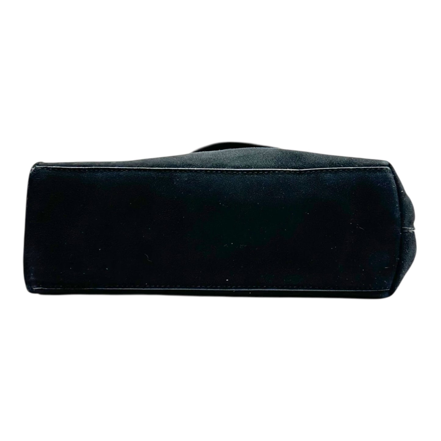Gucci by Tom Ford Black Suede G Top Handle Bag