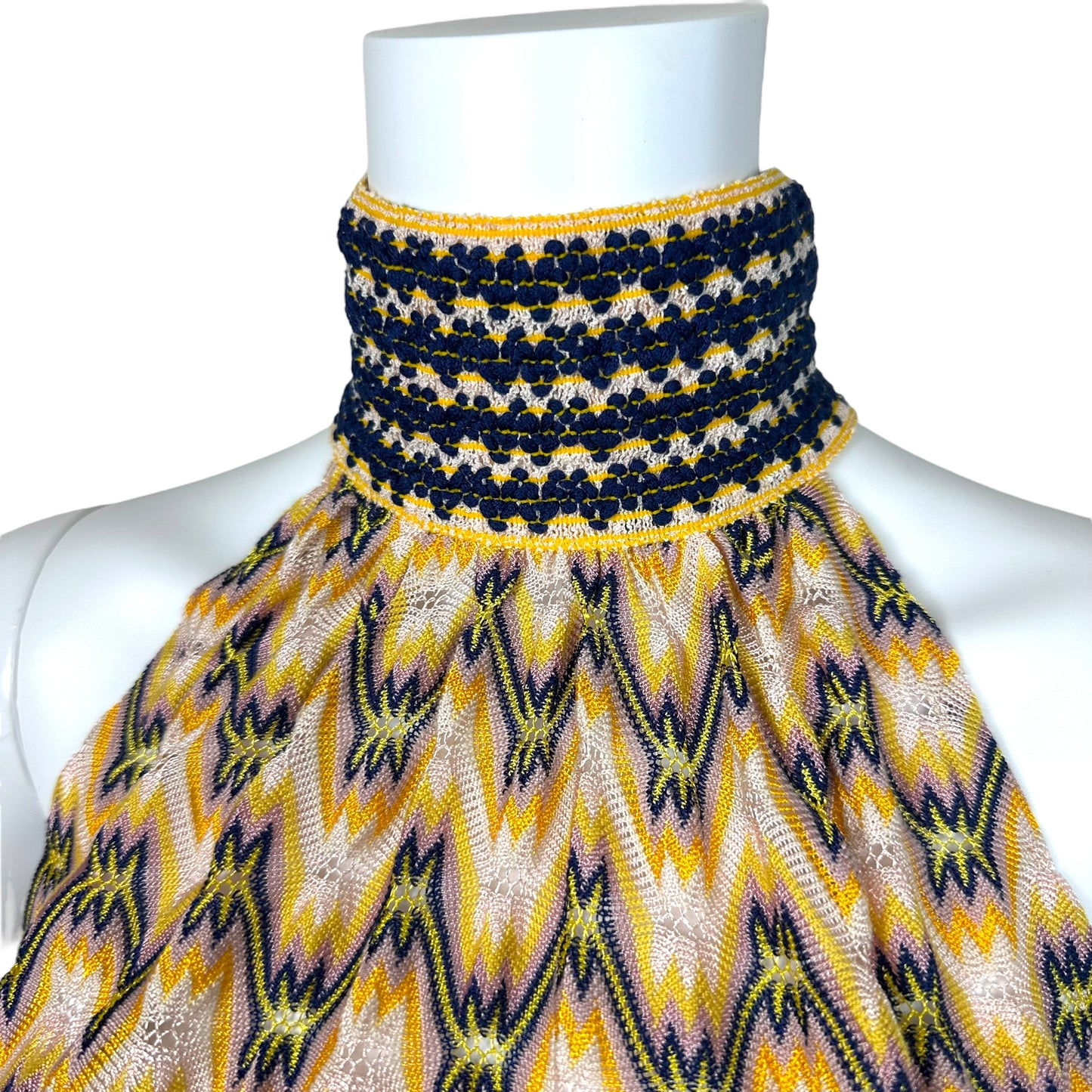 Missoni Patterned Knit Halterneck Top & Skirt Set
