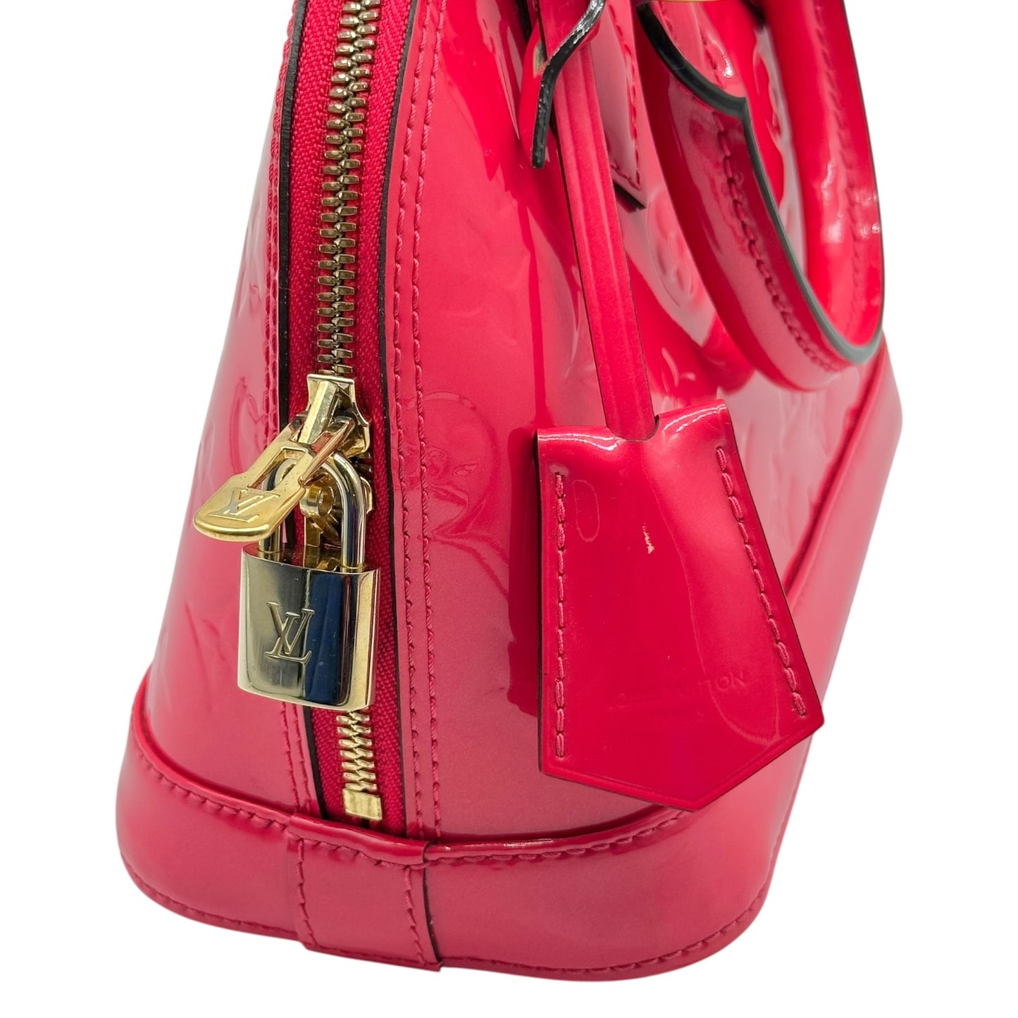 Louis Vuitton Hot Pink Vernis Patent Monogram Alma BB 2-Way Bag