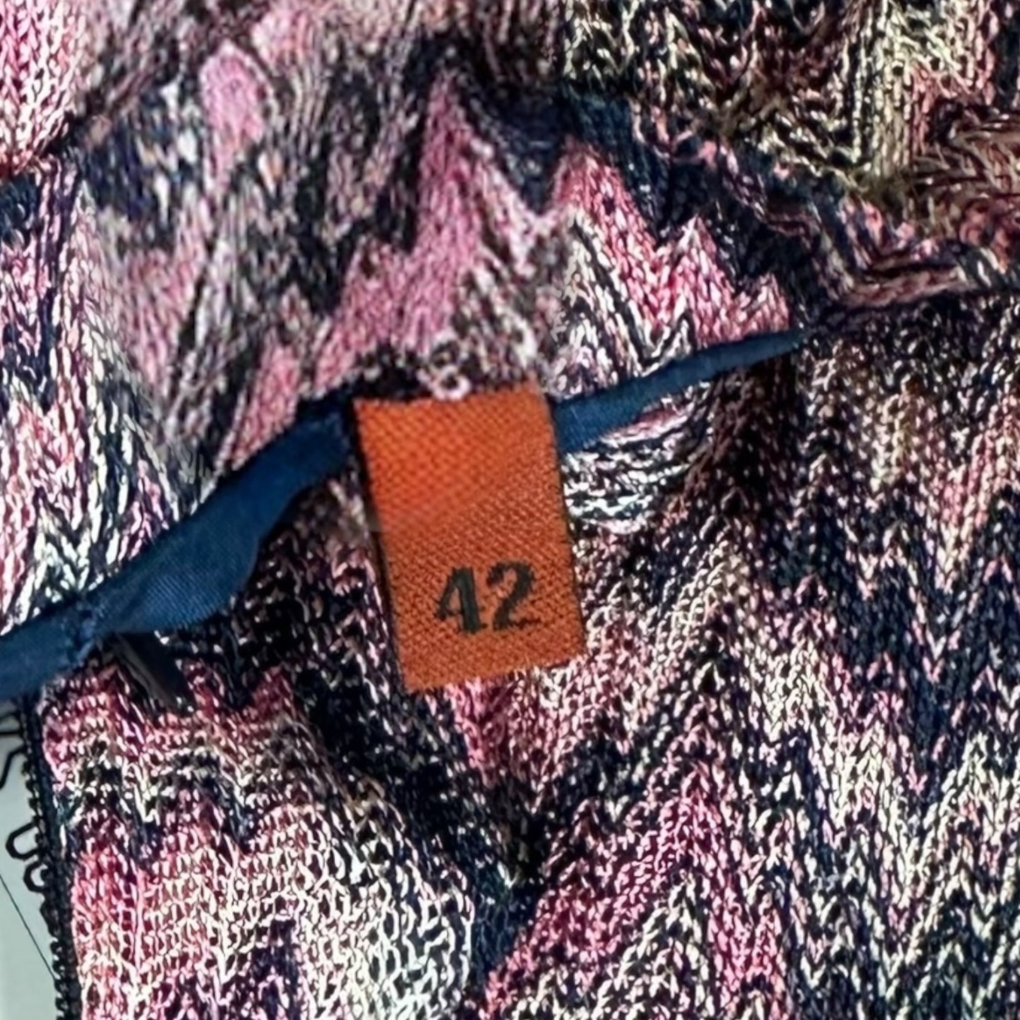 Missoni Pink Chevron Asymmertical Midi Skirt NEW