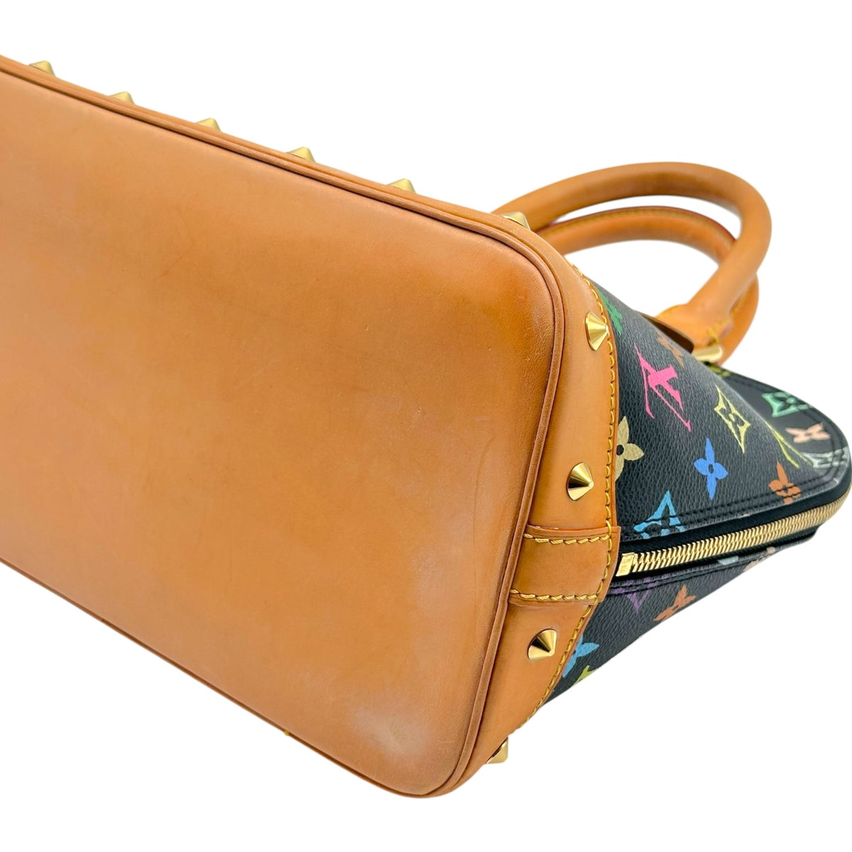 Louis Vuitton Black Multicolor Murakami Alma PM Handbag