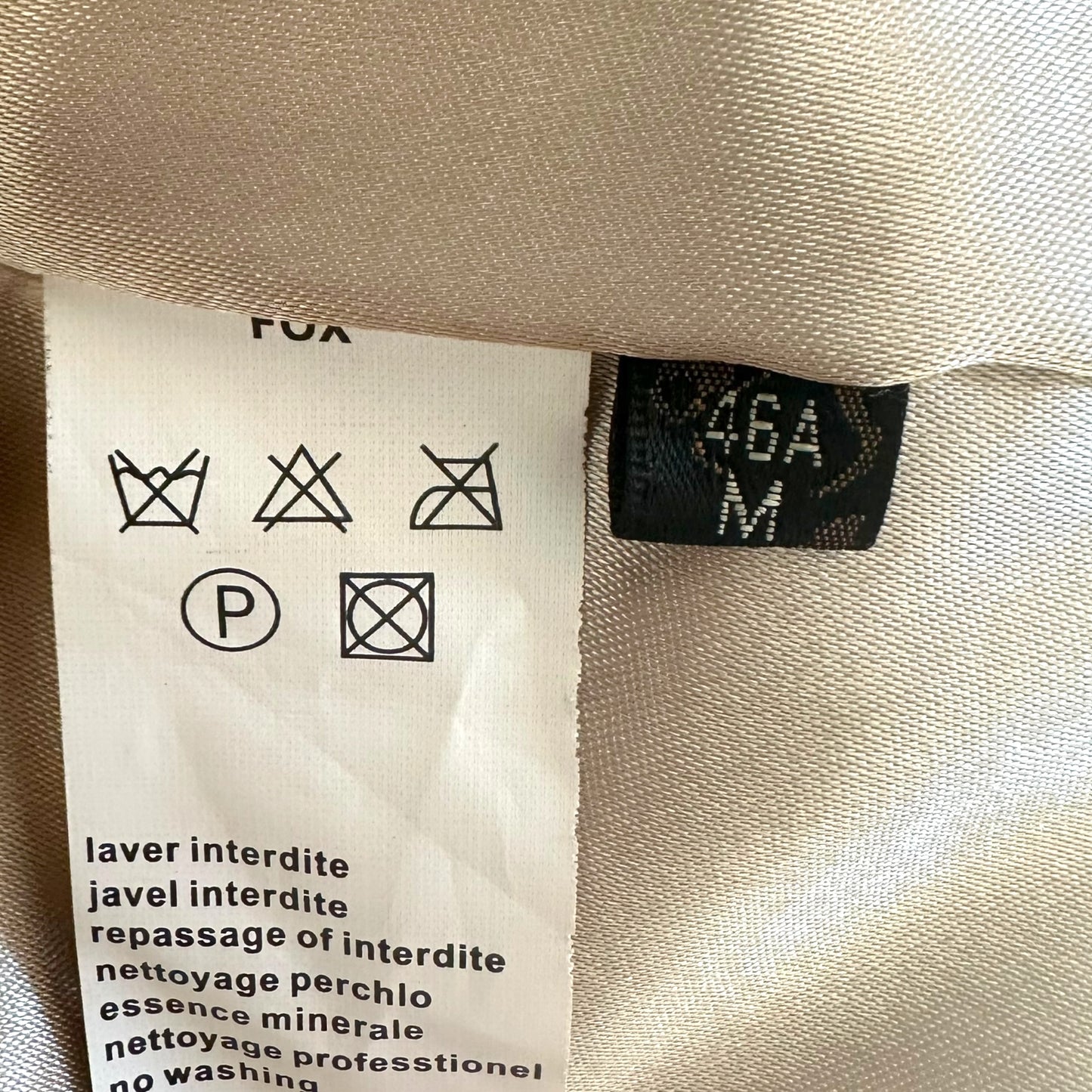 Vintage 'Lynx' Dyed Fox Fur Cropped 1/2 Sleeve Coat