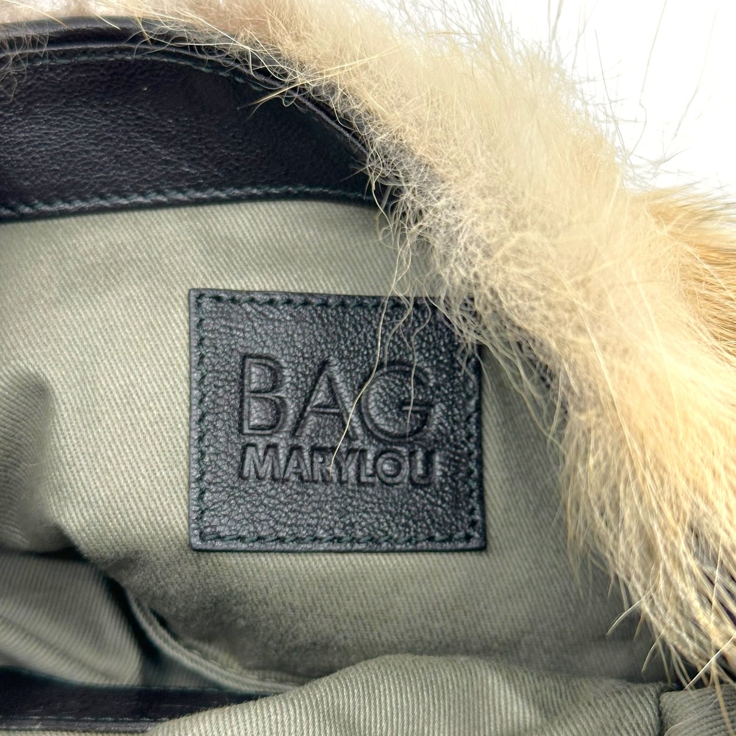 D&G Dolce & Gabbana Coyote Fur Kisslock Bag/ Clutch