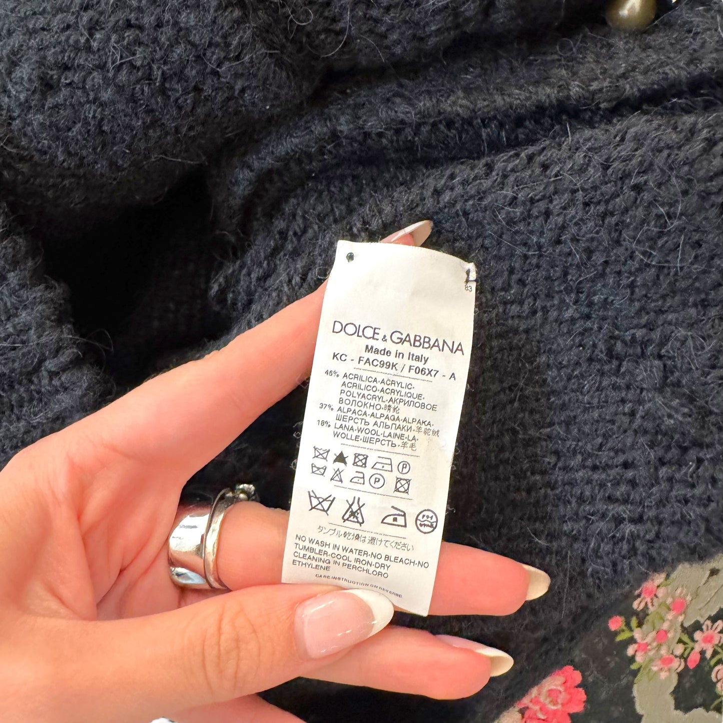 Dolce & Gabbana Black Wool Safety Pin Brooch Cardigan - Outfit Repeater