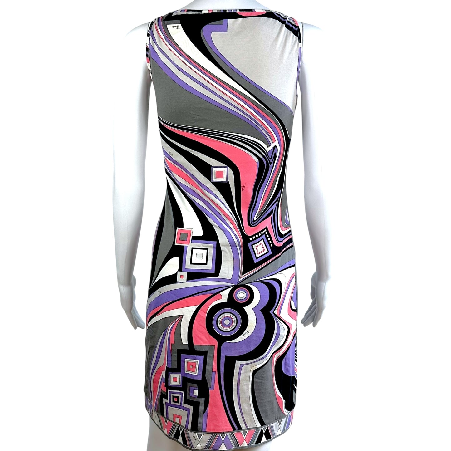 Emilio Pucci Pink & Purple Printed Mini Dress