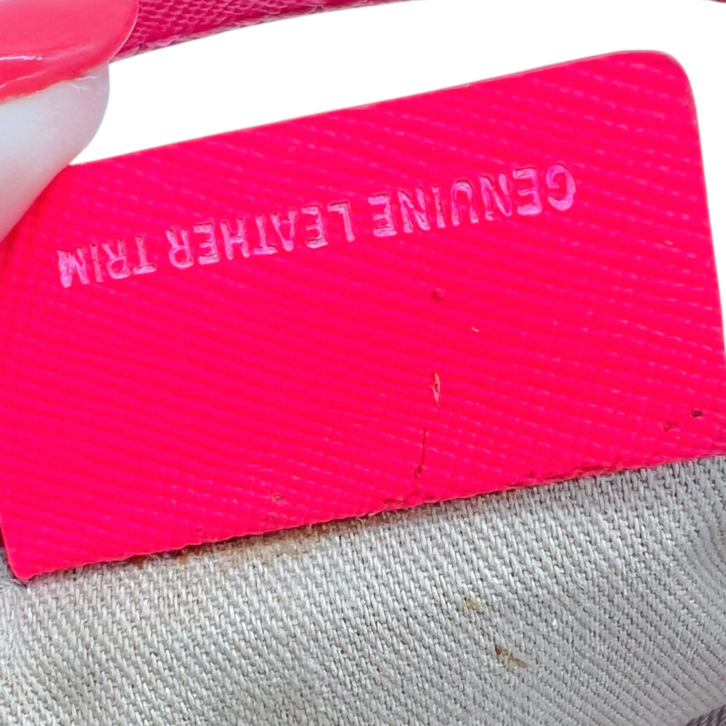 Emilio Pucci Red & Pink Patterned Leather Pochette Bag