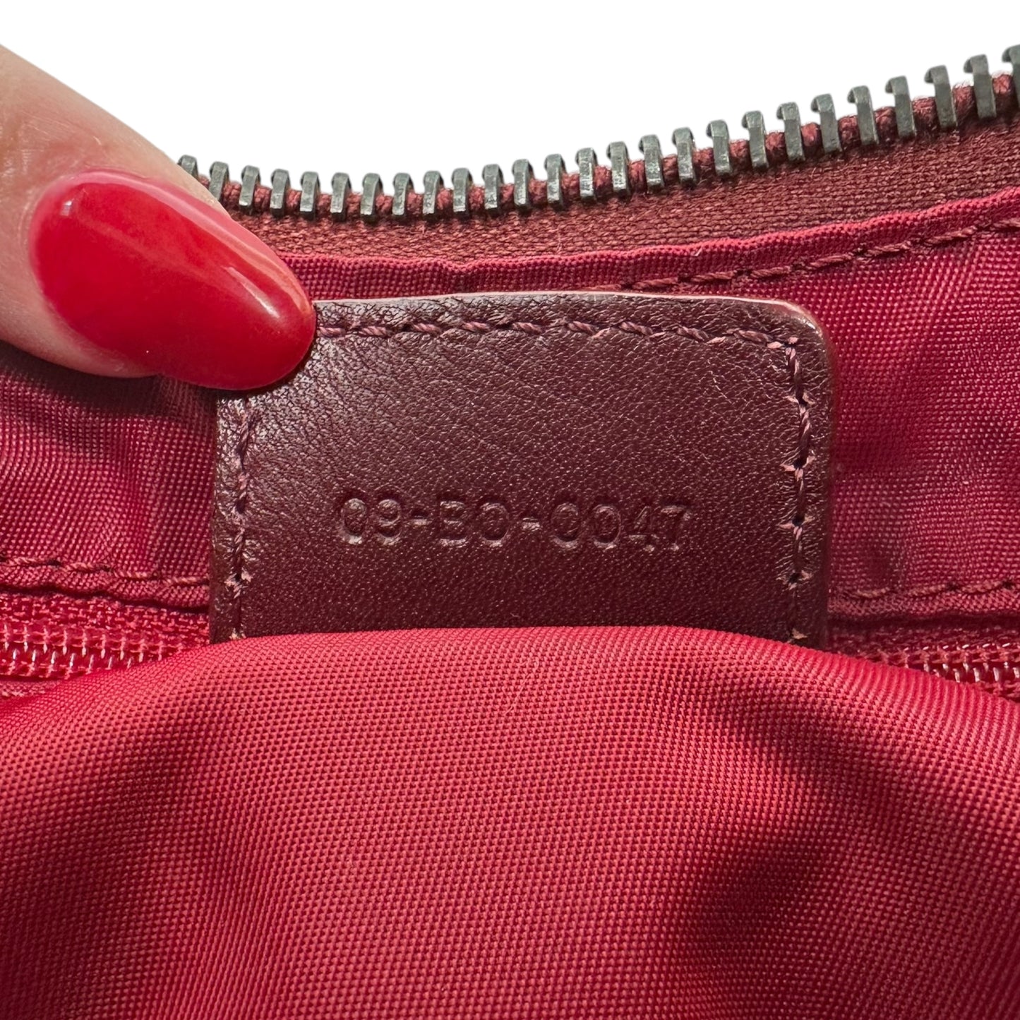 Christian Dior Burgundy Monogram Canvas Shoulder Bag - Outfit Repeater