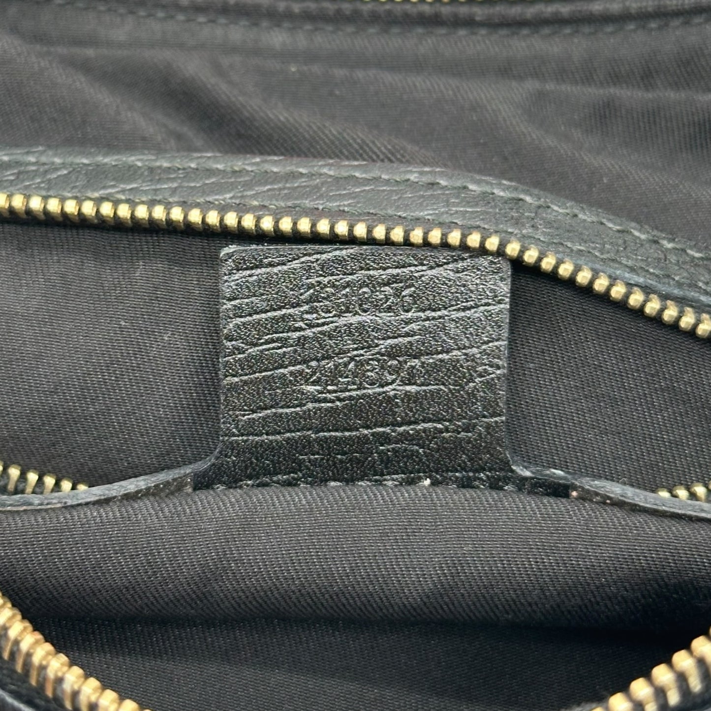 Gucci Black Monogram Horsebit Hobo Bag