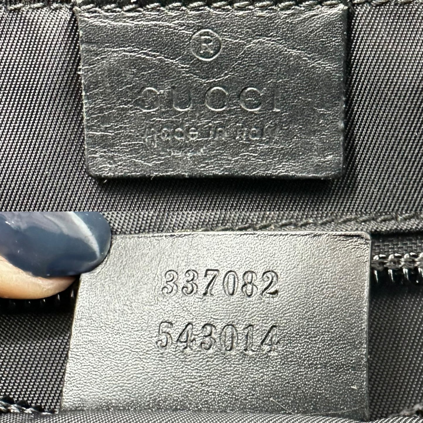 Gucci Black Monogram Cosmetic / Toiletry Bag - Outfit Repeater