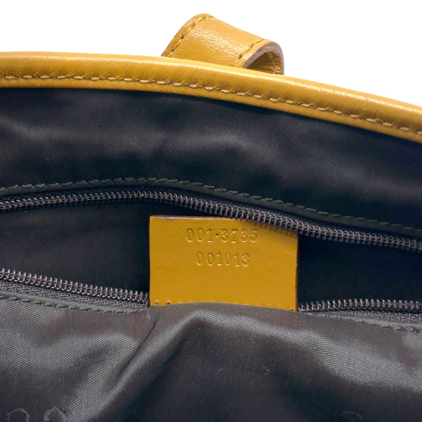 Gucci Tan Monogram Canvas & Stripe Shoulder Jackie Bag