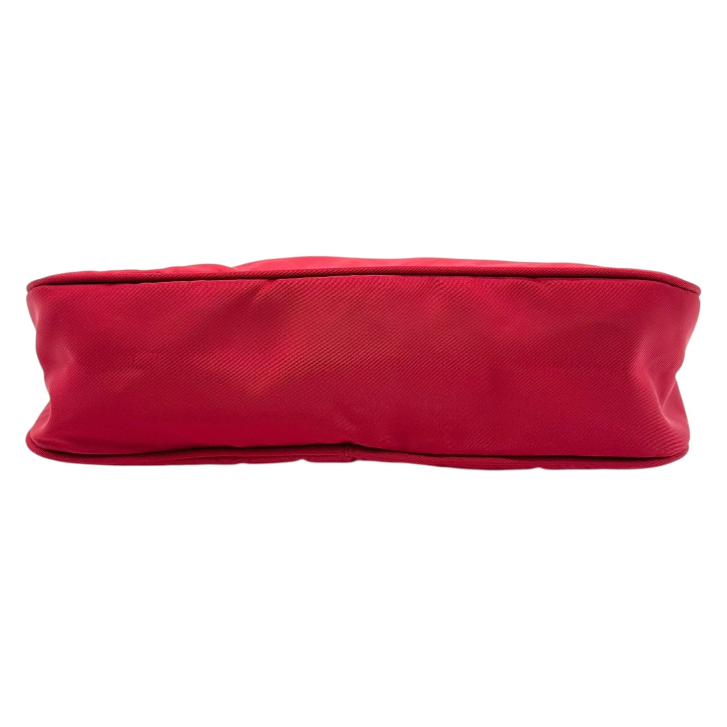 Prada Red Nylon Rectangle Mini Pochette Bag