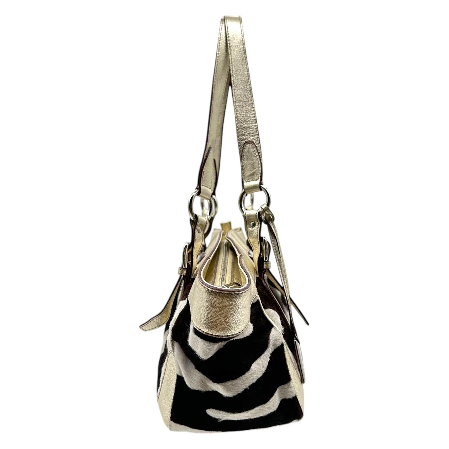 Dolce & Gabbana Zebra Print Ponyhair Shoulder Bag