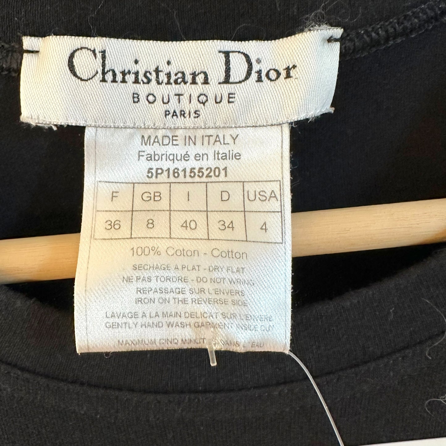 Christian Dior S/S 2005 Black Lips Graphic Logo T-Shirt