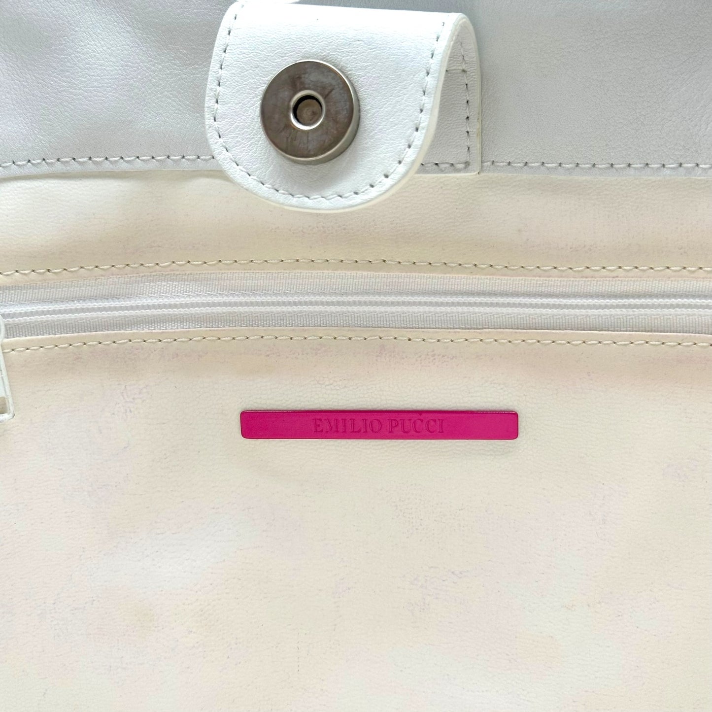 Emilio Pucci Multicolor Printed Terry Mini Tote Handbag