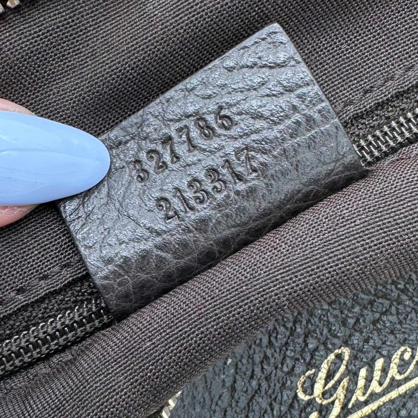 Gucci Tan Coated Canvas Monogram Abby Shoulder Bag