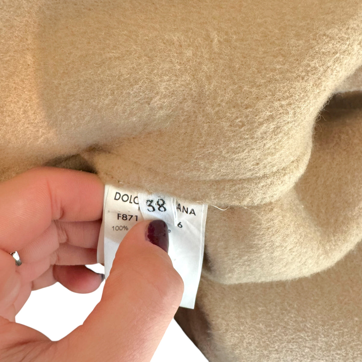 Dolce & Gabbana Gray Camel Double-Sided Midi Skirt Coat Set