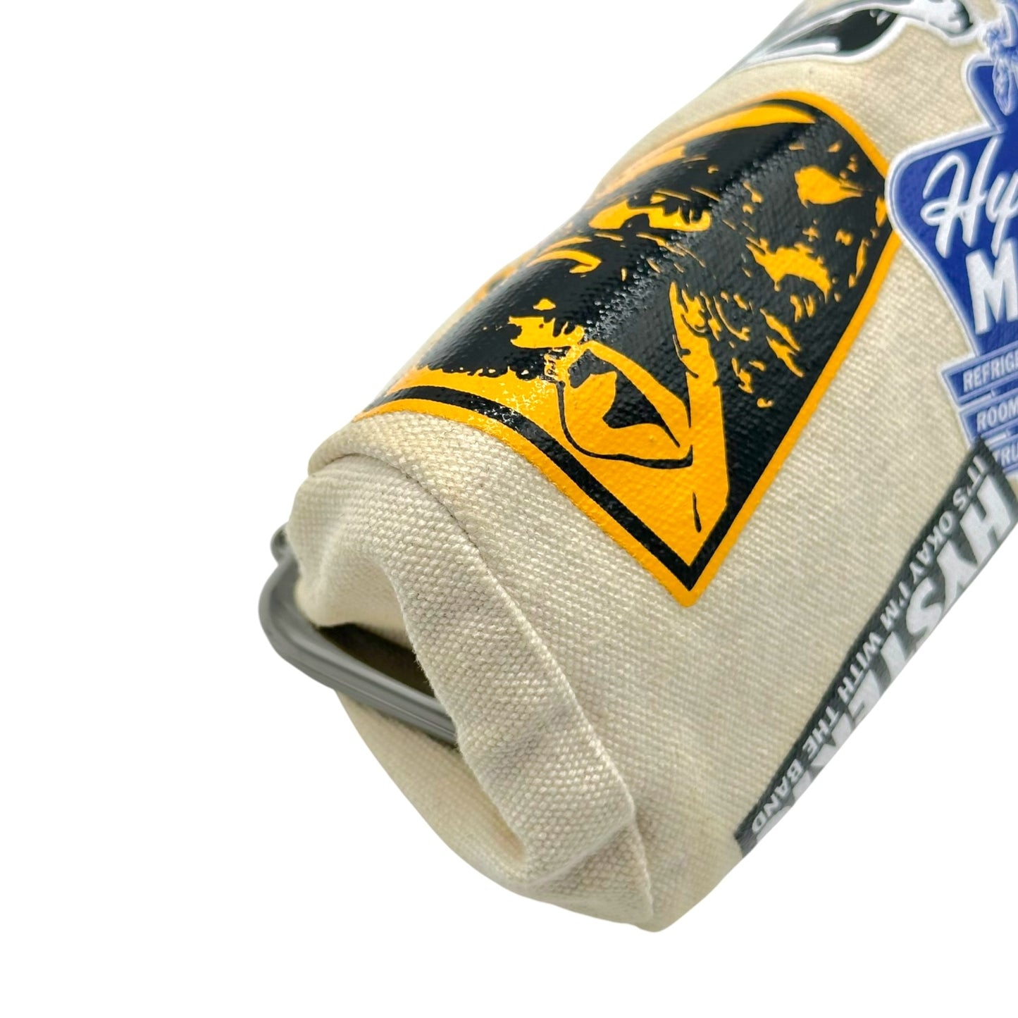 Hysteric Glamour Mini Canvas Logo Sticker Kisslock 2-Way Clutch Bag