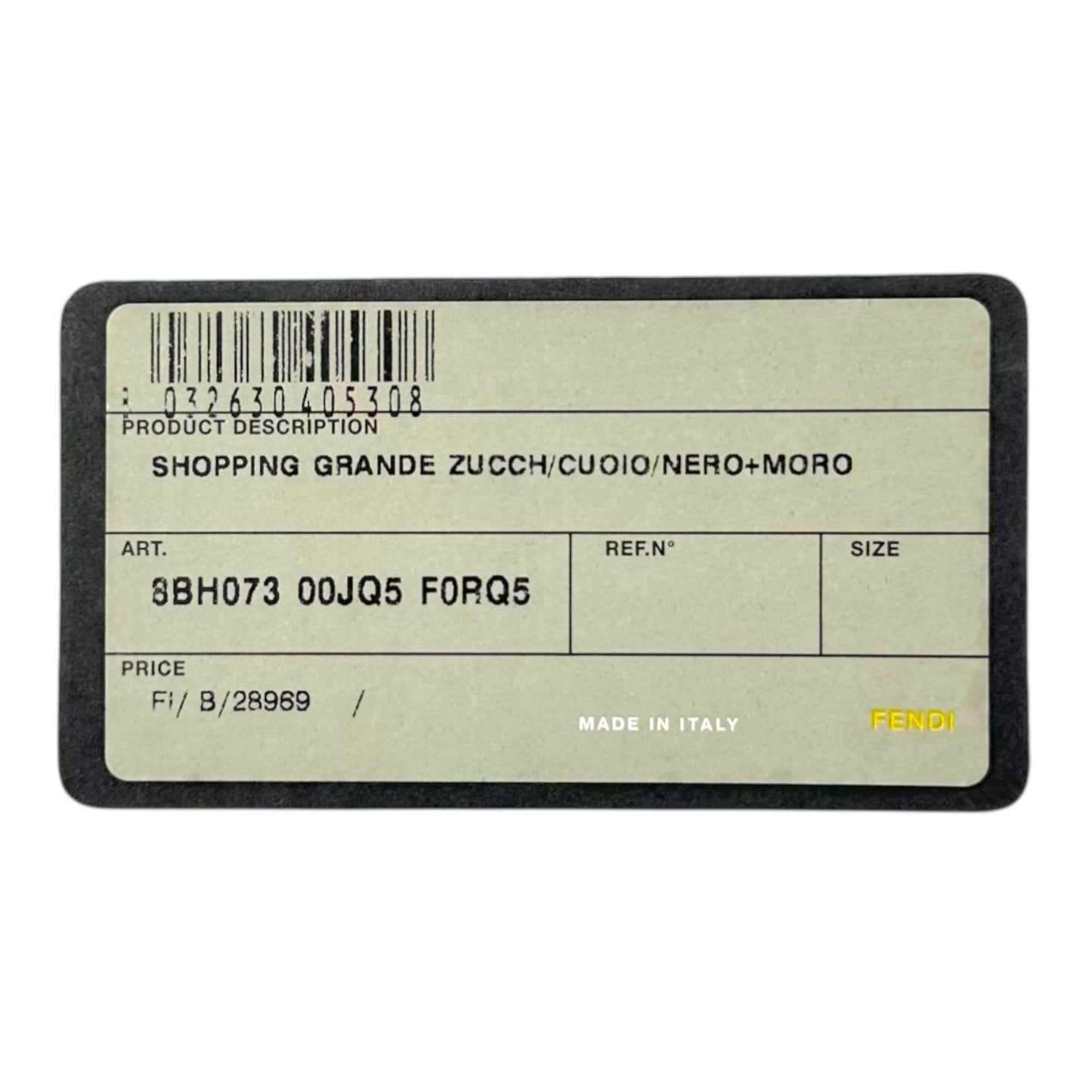 Fendi Brown & Black Zucchino Monogram Small Tote Bag - Outfit Repeater