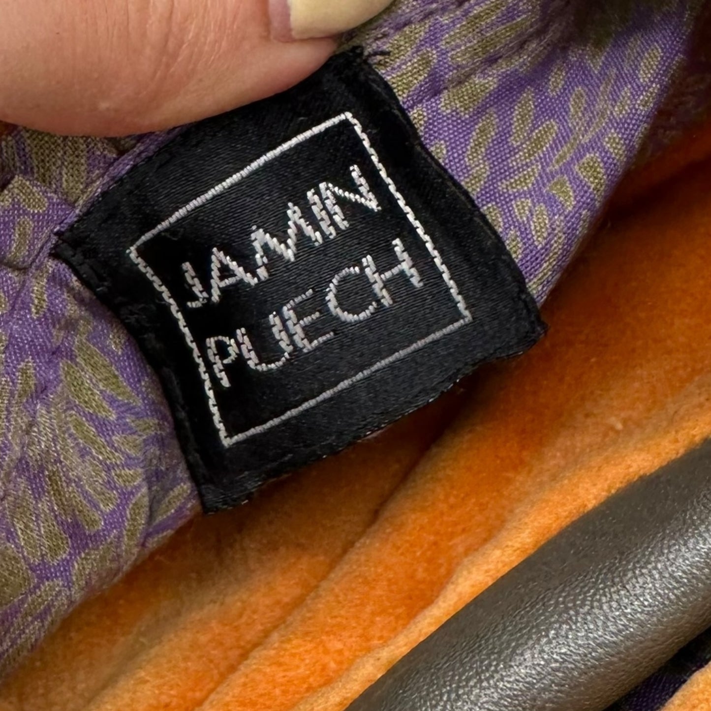 Jamin Puech Orange & Gray Beaded Fringe Shoulder Bag - Outfit Repeater