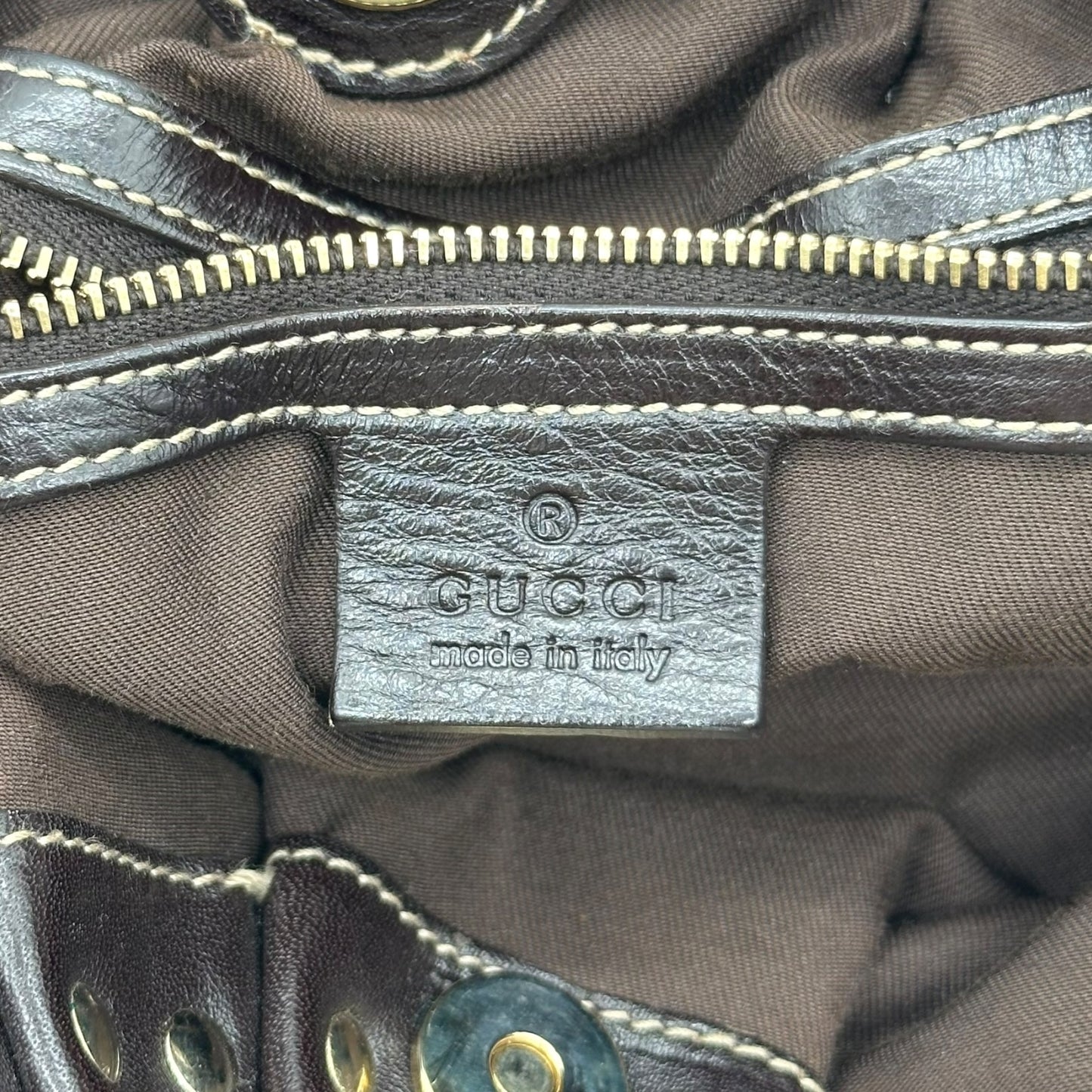 Gucci F/W 2008 Studded Monogram Hobo Bag