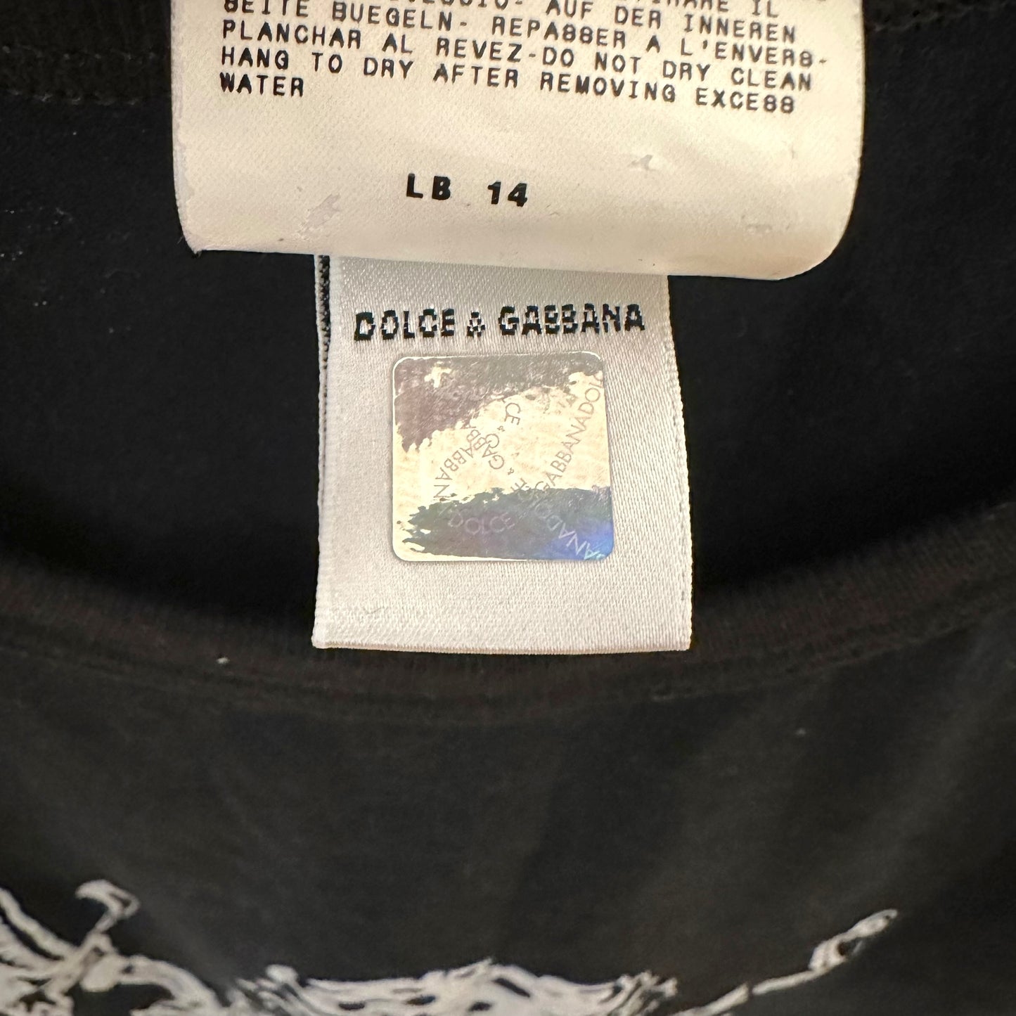 D&G Dolce & Gabbana Black Pirate Skull Graphic Tank Top