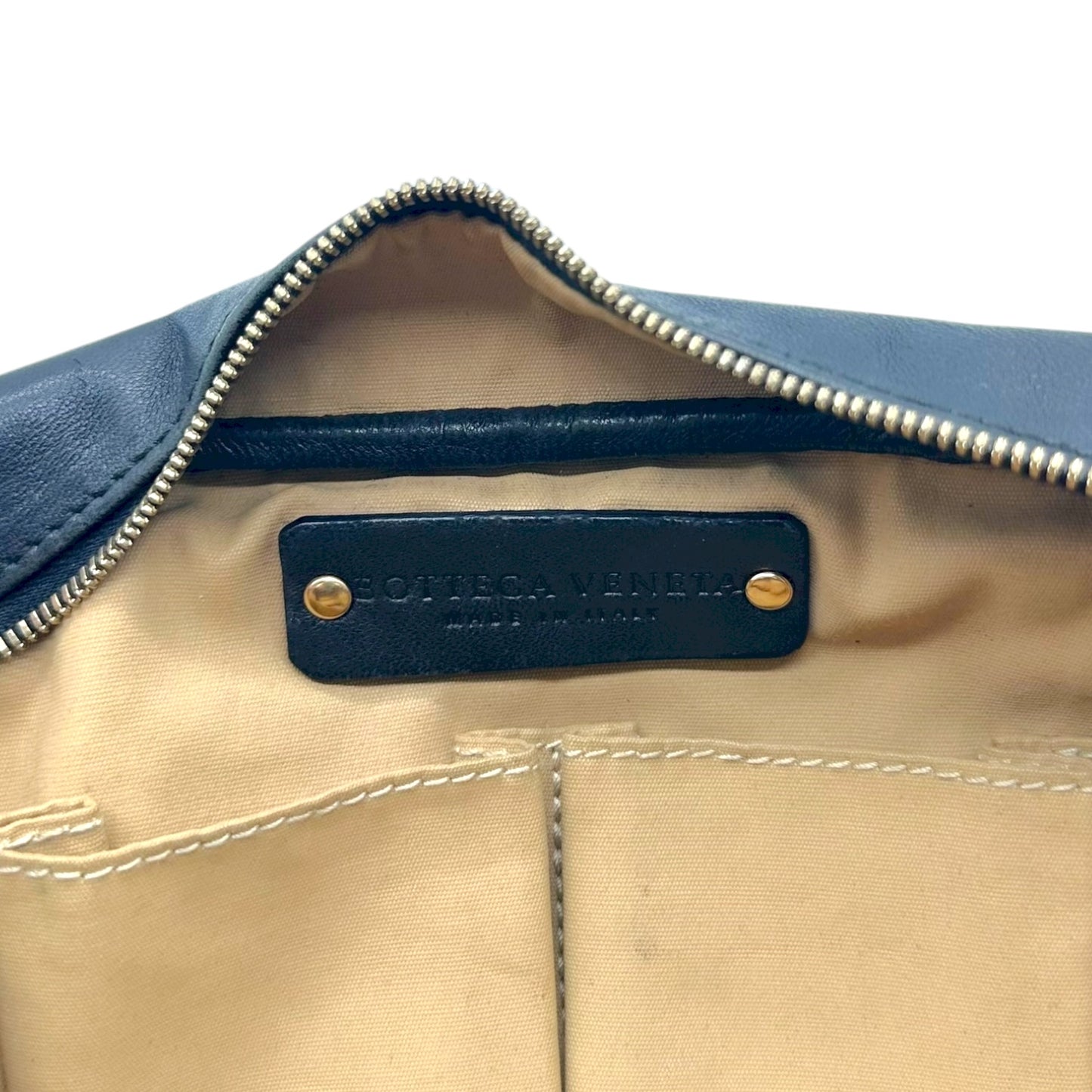 Bottega Veneta Black Intrecciato Woven Leather Pochette Bag - Outfit Repeater