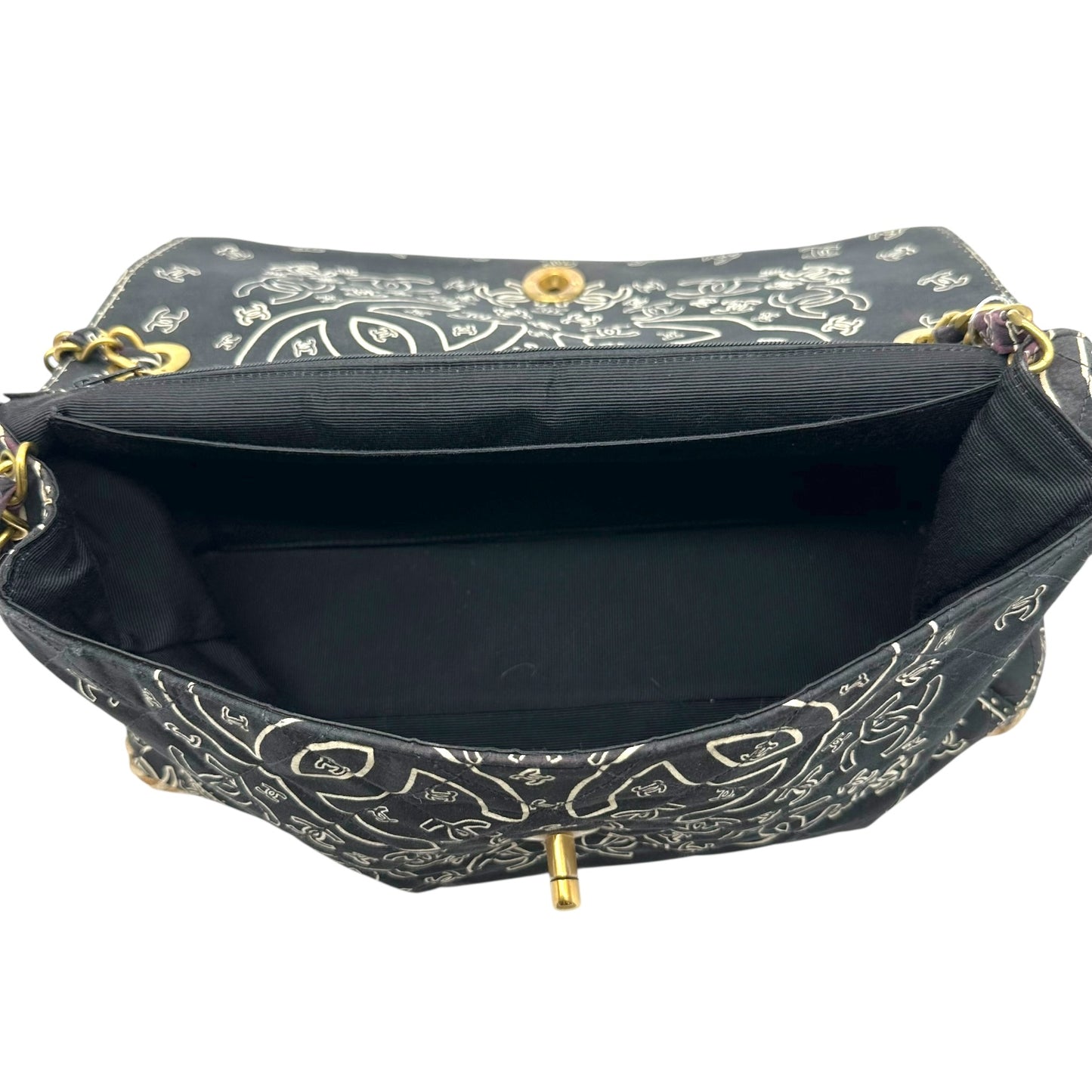 Chanel Bandana Print & Espadrille Jumbo Flap Bag RARE