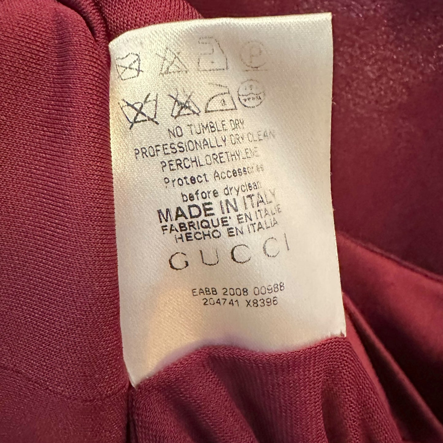 Gucci Burgundy Logo Charm Tank Top - Outfit Repeater